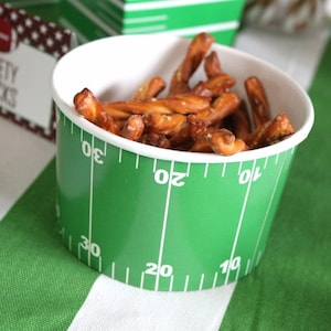 Football favor cup, chili soup cup, bowl 24, green favor cup, party favor, candy box, favor, box, cup, bowl, party supplies image 1