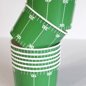 Football favor cup, chili soup cup, bowl 24, green favor cup, party favor, candy box, favor, box, cup, bowl, party supplies image 4