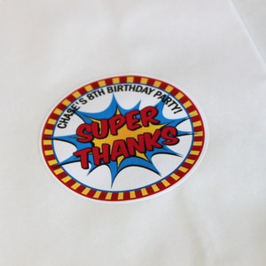 Superhero birthday favor bag, super hero party favor bag, super hero favor, super hero treat, super hero party treat, superhero sticker