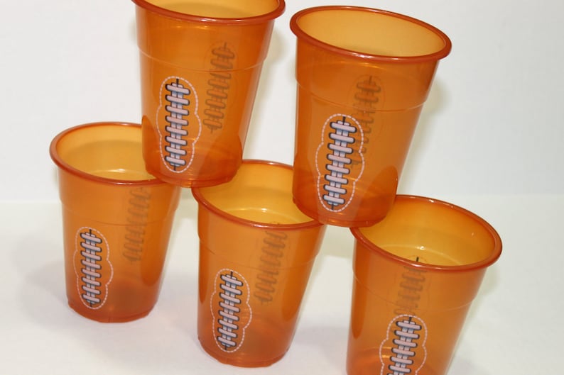 Football Cup Drinking Cup Disposable Cup Favor Cup 25 Etsy