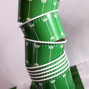 Football favor cup, chili soup cup, bowl 24, green favor cup, party favor, candy box, favor, box, cup, bowl, party supplies image 3