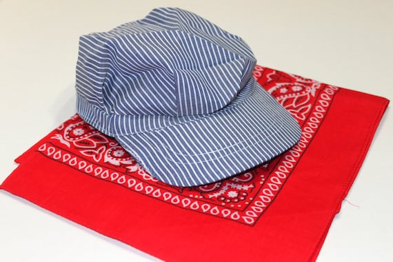 red train conductor hat