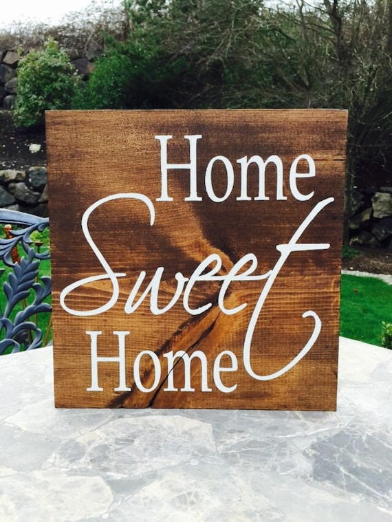 Items similar to Home Sweet Home Wood Sign - Home Decor - Housewarming