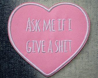 Ask Me Embroidered Patch