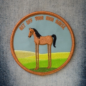 High Horse Embroidered Patch