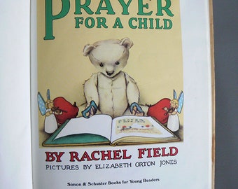 Toddler Prayer Storybook by Rachel Field 1960s