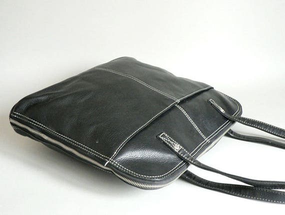 Womens Leather Work Brief Bag - image 3