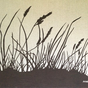 Marushka Screen Print Growing Grassland/Grain Scene
