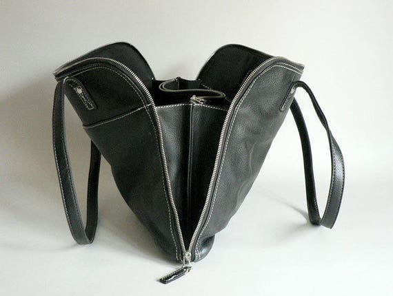 Womens Leather Work Brief Bag - image 4