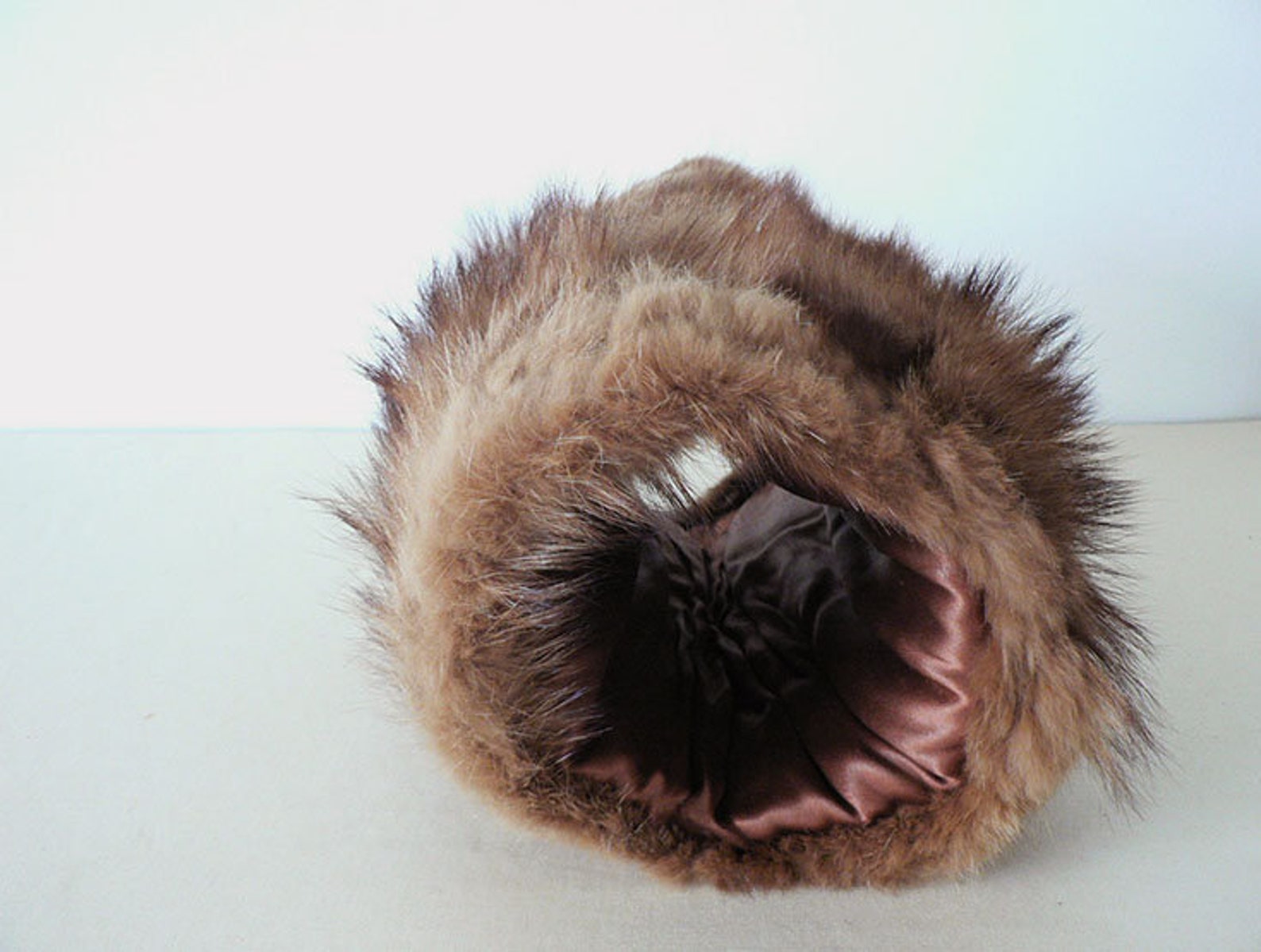 Mink Fur Hand Muff Vintage Genuine Natural Hand Warmer Etsy