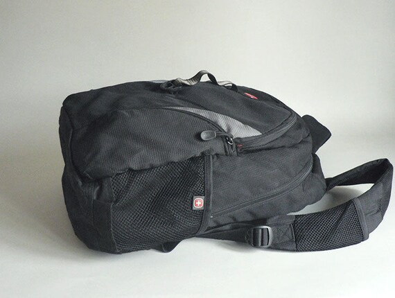 Black canvas Backpack - image 3