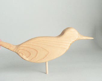 Wood Bird Figurine