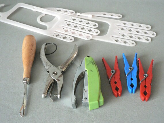 Buy Latch Hook, Stapler, Plastic Clothes Pins, Hole Punch, Glove Form  Online in India 