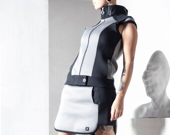 Set of Neoprene Vest and Skirt.