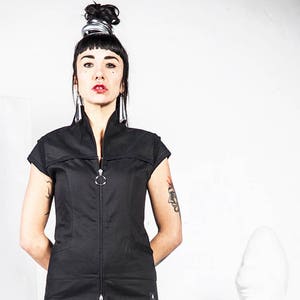 Camisa negra para mujer best sale