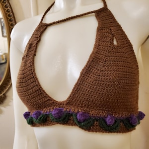 Crochet Deva Top, Bikini Bralette Crop Top