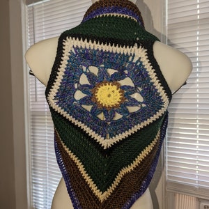 Colorful Blossom Mandala Vest