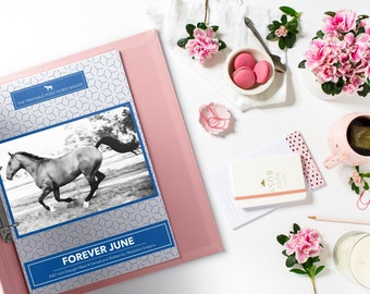 Horse Records Printable Pack, Personalized, Digital Download