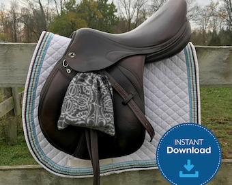 Pouch Stirrup Bags Cover Pattern, Sewing Pattern, Tutorial