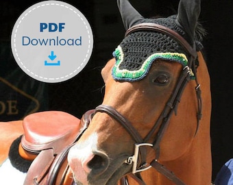 Horse Fly Bonnet Pattern, Crochet Pattern, Digital Download