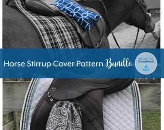 Horse Stirrup Cover Pattern BUNDLE, Sewing, Instant Download