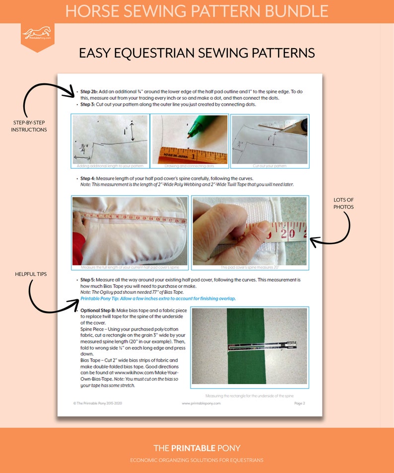 Horse Sewing Pattern BUNDLE image 8