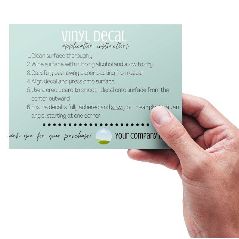 Vinyl Application Instructions Template Canva Template Customizable