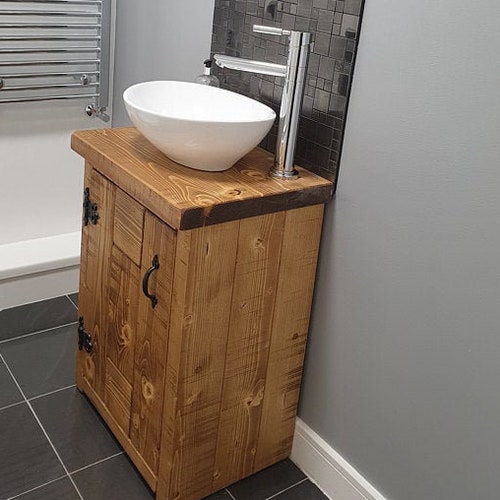 Solid Oak Bathroom Furniture Bathroom Basin Oak Etsy UK