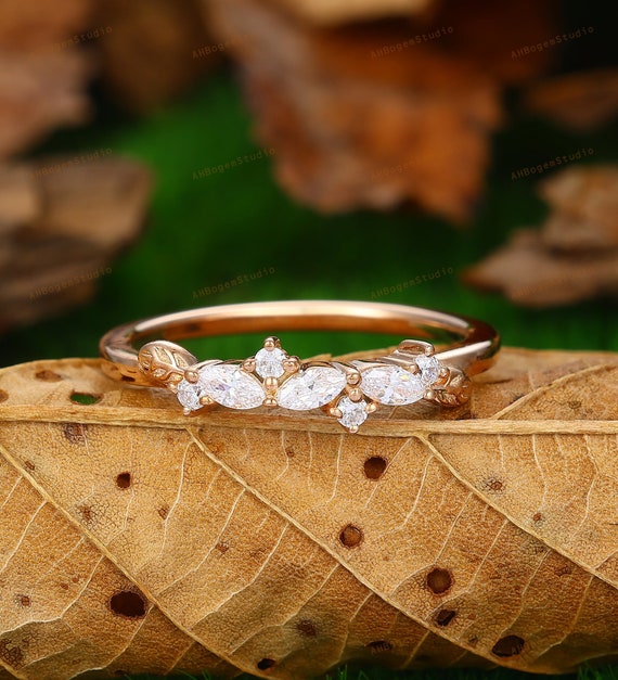 Cluster wedding band cheap