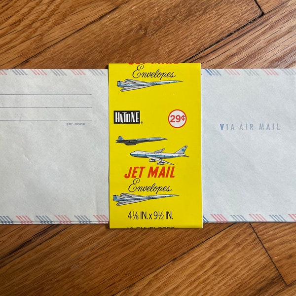 Four Vintage Jet Mail Envelopes