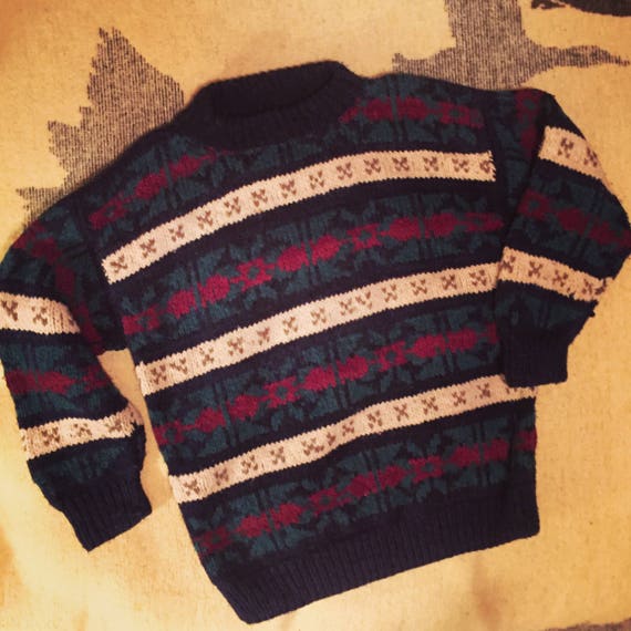 Vintage Oversized Ecuadorian Sweater - image 1