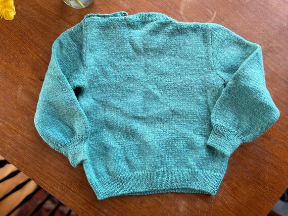 Vintage Wool Hand-Made Kids Sweater - image 7