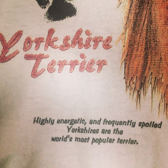 Vintage Yorkshire Terrier T-shirt - image 4