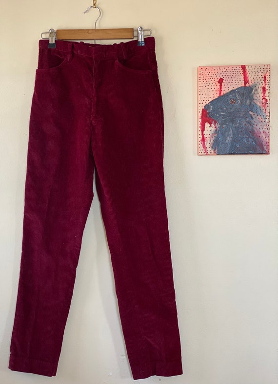 Vintage Kids Burgundy Corduroy Pants