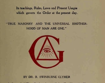 Ancient mystic oriental masonry by Clymer R Swinburne 1907 PDF Digital Download E-book File
