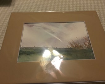 original watercolor landscape painting