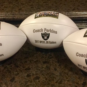 Personalized Double Panel Mid Size Footballs for Football Coach's Gift, Senior Gifts, Football Gift, Team Awards, Sponsors, Weddings image 4