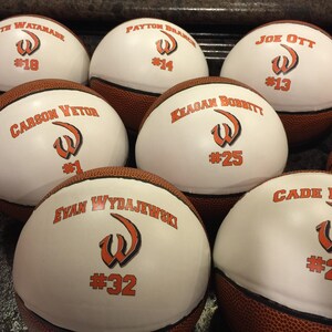 Customized Mini Basketball Gifts, Team Awards, Senior Gifts, Coaches' Gift and Basketball Player Gift, Team Gift, Wedding Gift and Birthday image 6