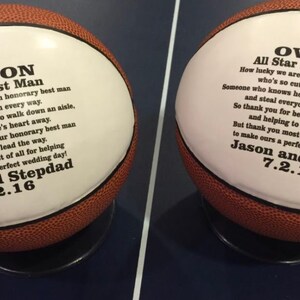 Customized Mini Basketball Gifts, Team Awards, Senior Gifts, Coaches' Gift and Basketball Player Gift, Team Gift, Wedding Gift and Birthday image 8