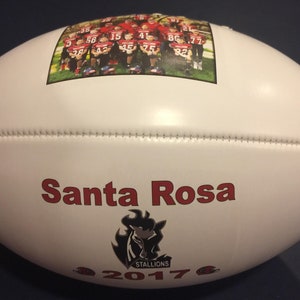 Personalized Double Panel Mid Size Footballs for Football Coach's Gift, Senior Gifts, Football Gift, Team Awards, Sponsors, Weddings image 7