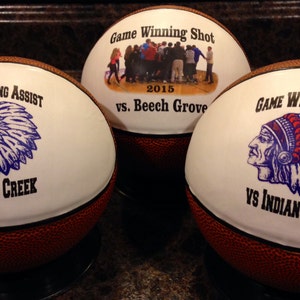 Customized Mini Basketball Gifts, Team Awards, Senior Gifts, Coaches' Gift and Basketball Player Gift, Team Gift, Wedding Gift and Birthday image 4