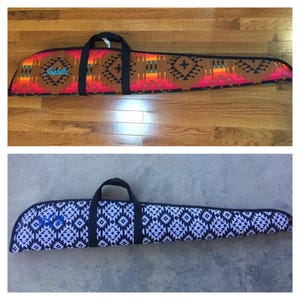 Tribal fabric prints - Monogrammed Shotgun Case - Personalized gun case