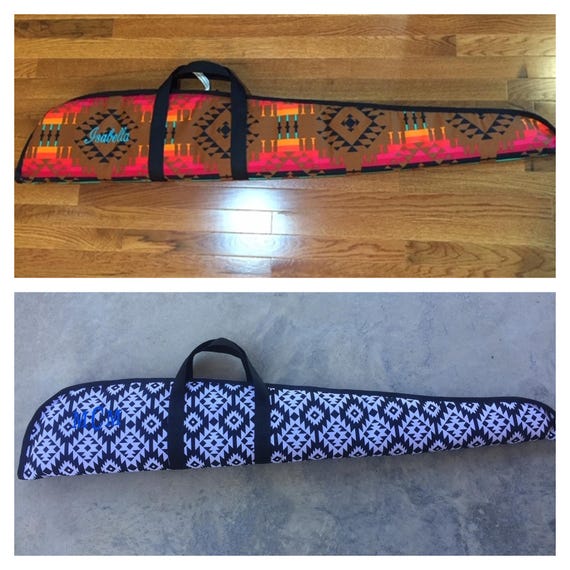 Tribal fabric prints - Monogrammed Shotgun Case - Personalized gun case