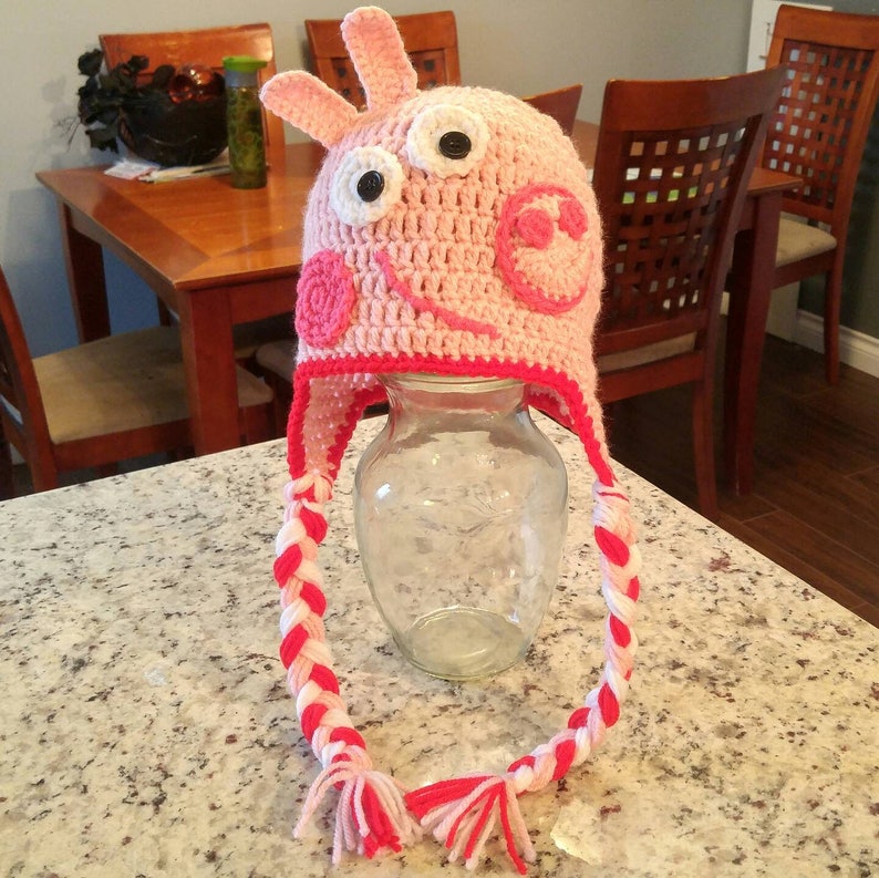 Peppa Pig Inspired Beanie