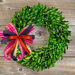 Summer Bow for Wreath, Wired Bow for Wreath, Lantern Bow, Wired Ribbon Bow, Mailbox Bow, Spring Bow, Summer Bow