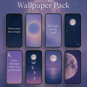 Lunar Glow – Celestial Phone Wallpaper Pack (10+1 Bonus)