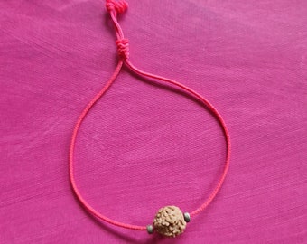 DELHI bracelet / Neon Pink / Rudraksha / Yogini bracelet