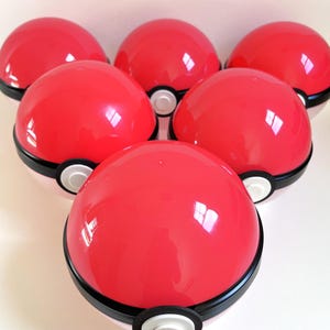 Pokemon Pokeball Party Favor Ball, Container for Parties, Birthday Bags, Pokemon Party Decorations, Pokemon Favors image 5