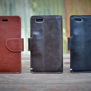 Handmade iPhone 6/6S Case Genuine Real Leather in Rich, Tan, Dark Brown or Black by Ebb & Flow image 2