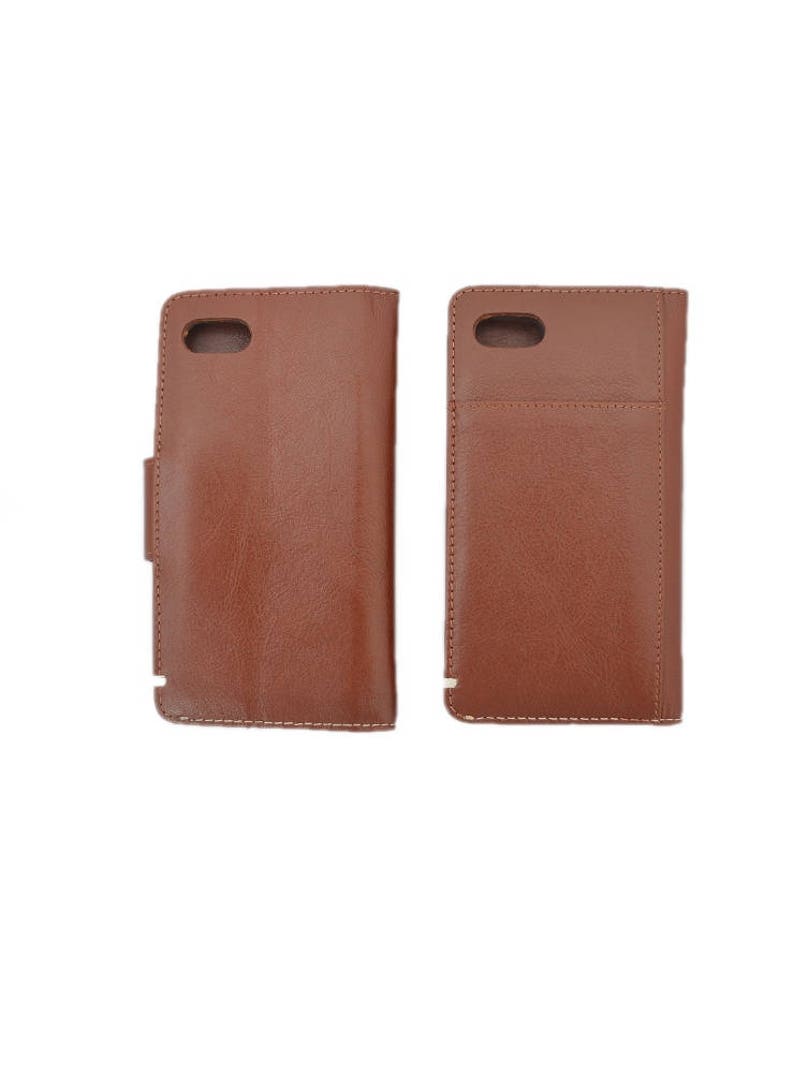 Handmade iPhone 7, 8, SE, X, XS, XR Case Genuine Vegetable Tan Leather / Italian Leather image 8